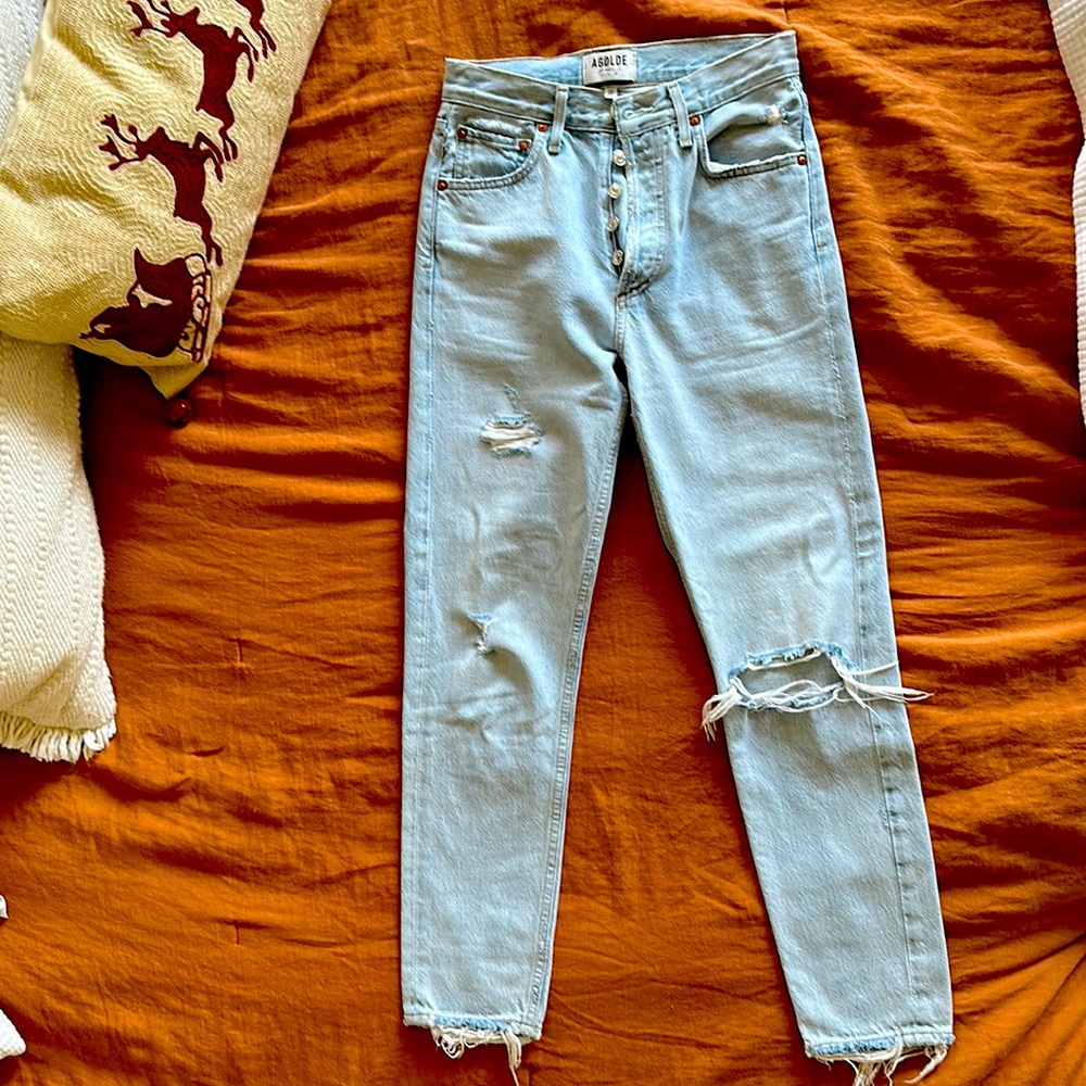 Agolde Jamie High Rise classic size 23 in Stranded